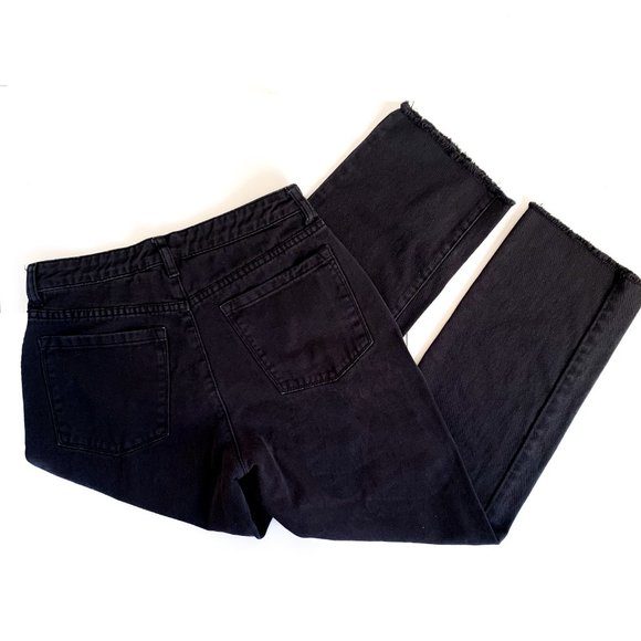 amuse society skyline denim pant black w/hoop zip - Picture 3 of 5